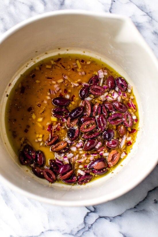 olives in a bowl